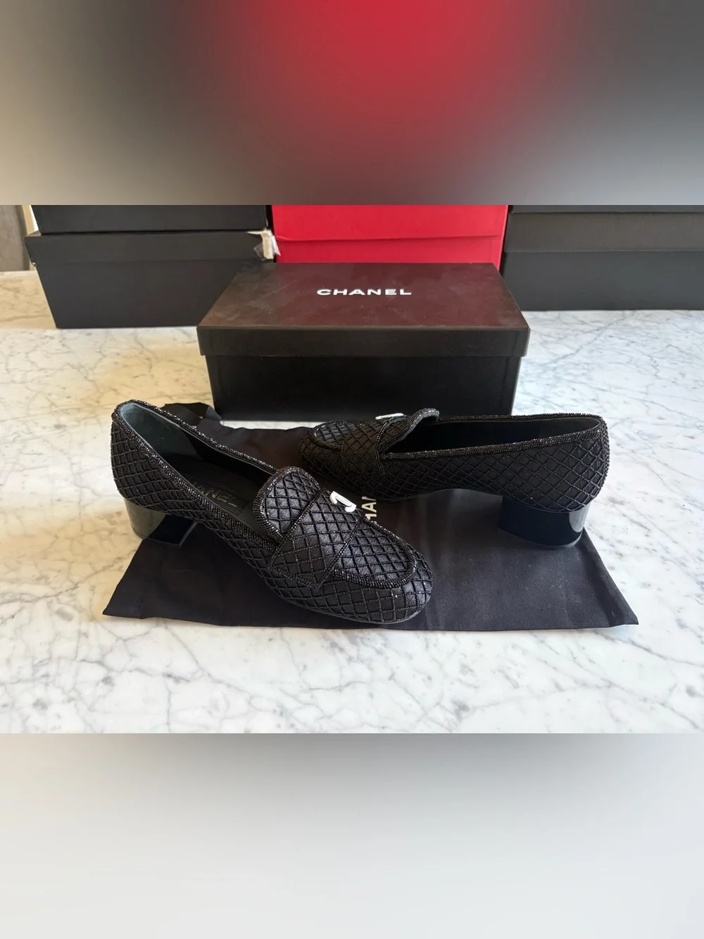 CHANEL 2023 INTERLOCKING CC LOGO PUMPS